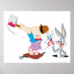 BUGS BUNNY™ und ELMER FUDD™ Poster