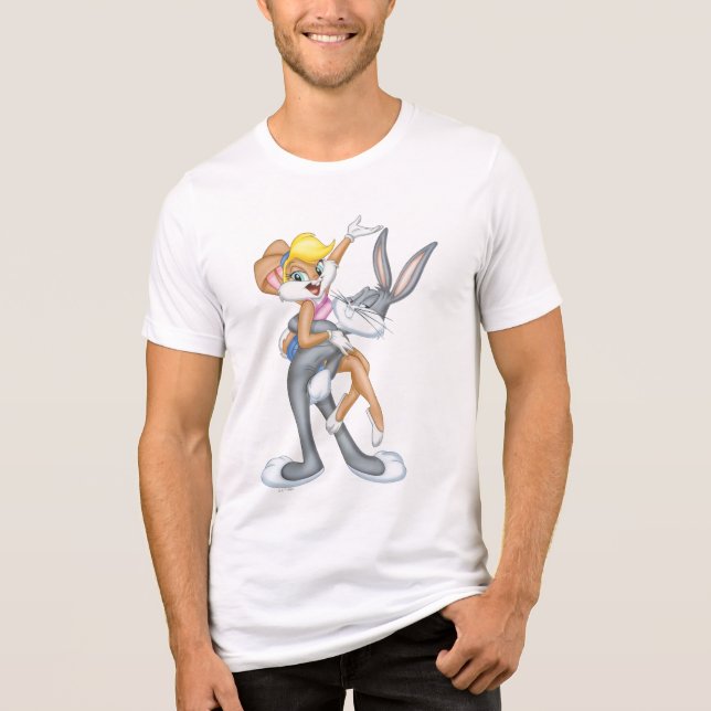 BUGS BUNNY™ und Lola Bunny Tri-Blend Shirt (Vorderseite)