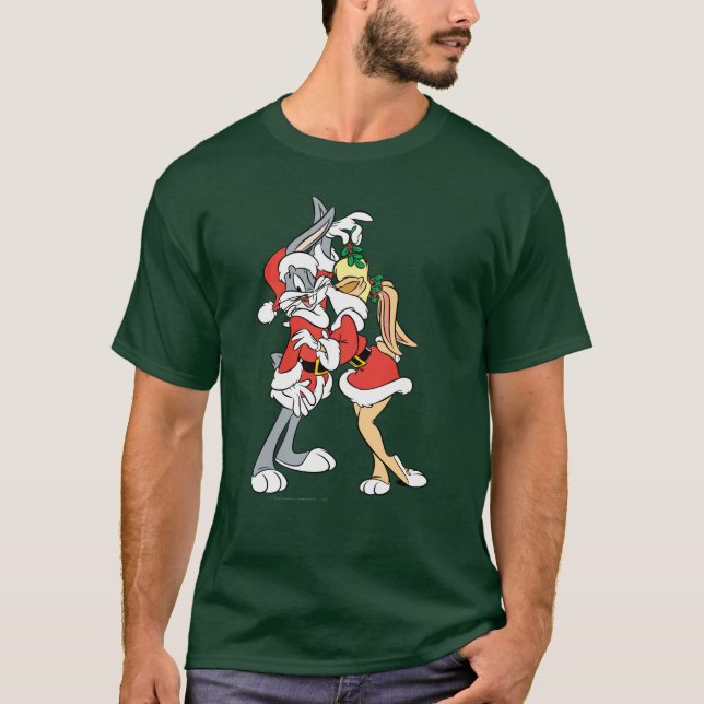 BUGS BUNNY™ und Lola Mistletoe Kiss T-Shirt (Vorderseite)