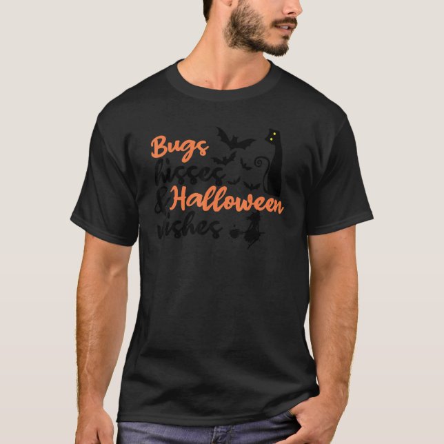Bugs Hisses & Halloween Wünsche Spooky Trick oder  T-Shirt (Vorderseite)