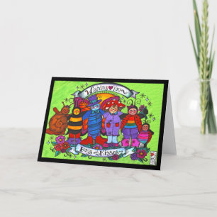 Bugs & Kisses Card Karte