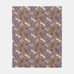 Bugs Pattern Fleecedecke