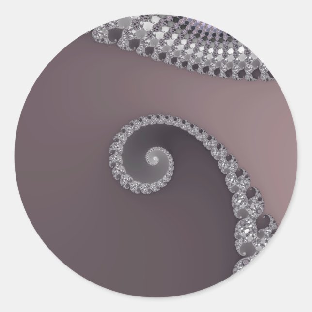 Bugtail - Fraktal-Aufkleber Runder Aufkleber (Vorderseite)