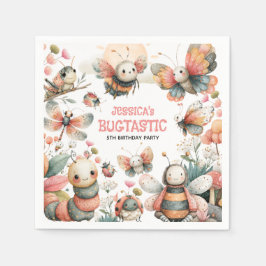 BUGTASTISCHE Insekten Whimsical Kids's Geburtstags Serviette