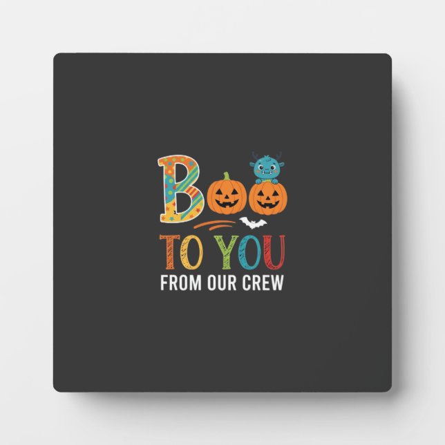 Buh dir Halloween-Crew-Design_1 Fotoplatte (Vorderseite)