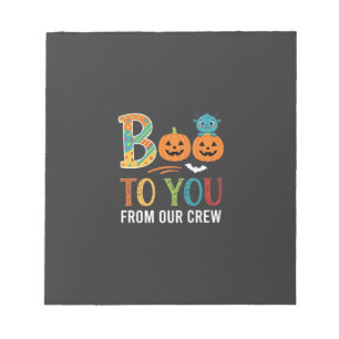 Buh dir Halloween-Crew-Design_1 Notizblock
