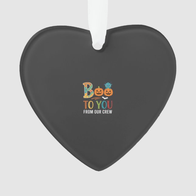 Buh dir Halloween-Crew-Design_1 Ornament (Vorderseite)