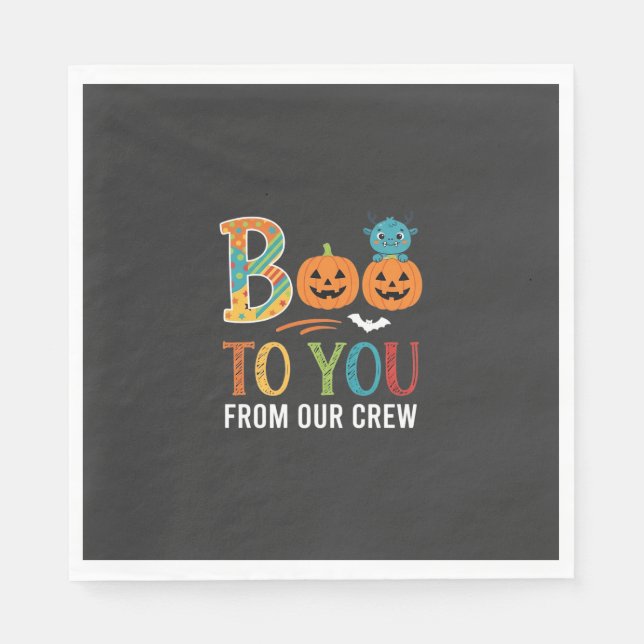 Buh dir Halloween-Crew-Design_1 Serviette (Vorderseite)