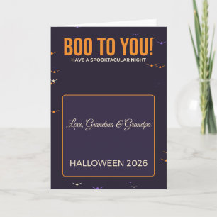 Buh für dich Fledermäuse Halloween-Karte für Kinde Karte