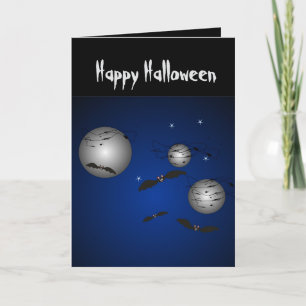 Buh Huu Hab eine Fledermaus-Zeit Halloween-Karte Karte