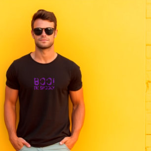 Buh! Ich bin gruselig lila Halloween  T-Shirt