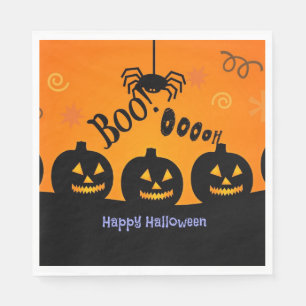 Buh! Oooh! Frohes Halloween Serviette