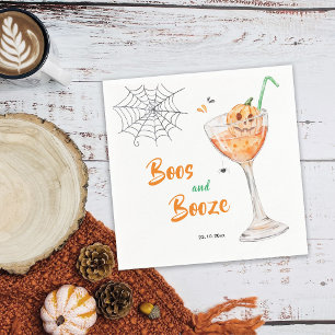 Buh-Rufe und Cocktail-Halloween-Party Serviette