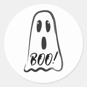 BUH! Süßes Spuk-Geister Halloween-Kostenüm-Party Runder Aufkleber