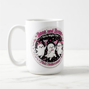 Buh und Alkohol Rosa Geister Mädchen Nacht Kaffeetasse