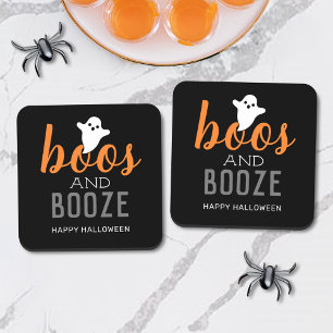 Buh und Schnaps Halloween-Party Getränkeuntersetzer