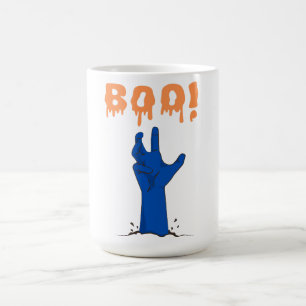 BUH! Zombie-Hand Halloween-Design Kaffeetasse