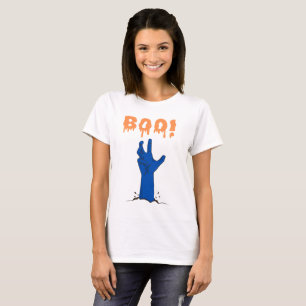 BUH! Zombie-Hand Halloween-Design T-Shirt