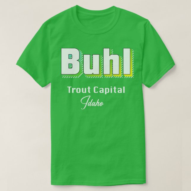 Buhl Idaho Yellow Text TShirt (Design devant)