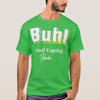 Buhl Idaho Yellow Text TShirt