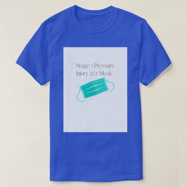 Bühne 1 Druckverletzung 22 Maske COVID19 T-Shirt (Design vorne)