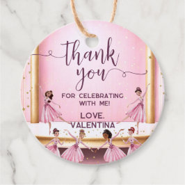 Bühne Ballerina Danke Geschenkanhänger