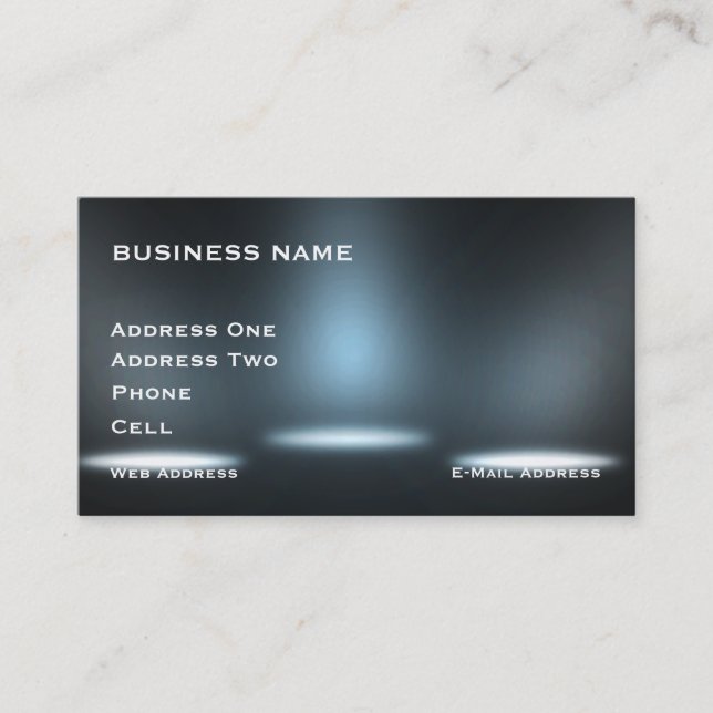 Bühne-Beleuchtung - Music Business Card Visitenkarte (Vorderseite)
