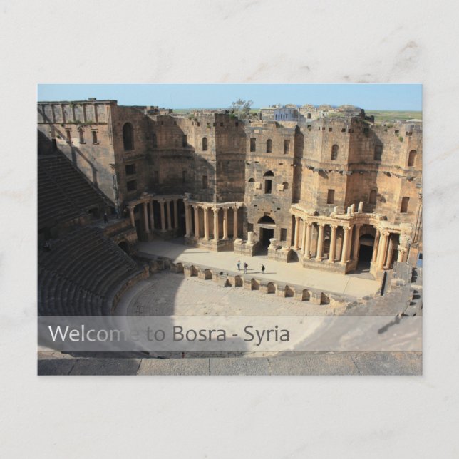 Bühne Bosra, Syrien Postkarte (Vorderseite)