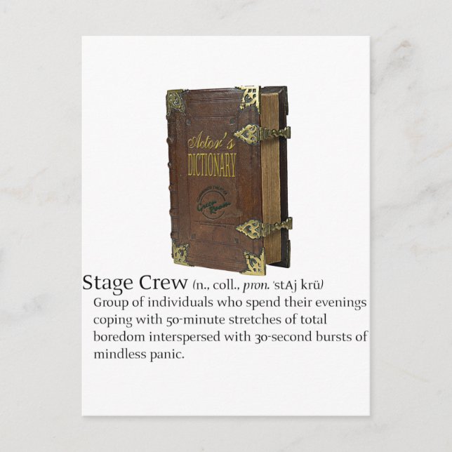 Bühne Crew Postkarte (Vorderseite)