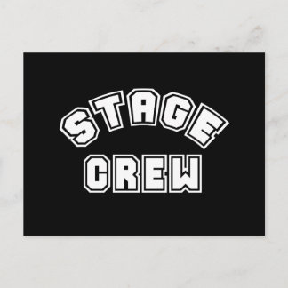 Bühne Crew Postkarte