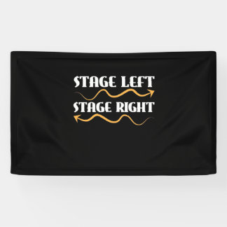 Bühne des Akteurs Verlassen Bühne Recht Banner