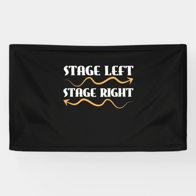 Bühne des Akteurs Verlassen Bühne Recht Banner (Horizontal)