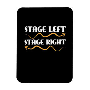 Bühne des Akteurs Verlassen Bühne Recht Magnet