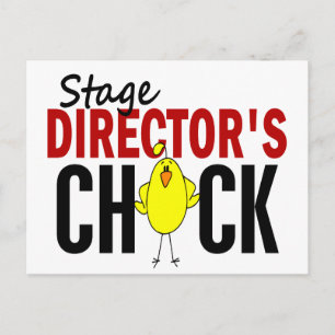 Bühne-Direktor Chick Postkarte
