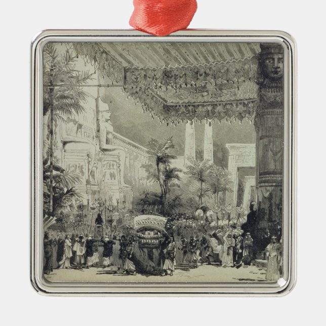 Bühne-Entwurf für die Schlussakte Silbernes Ornament (Vorne)