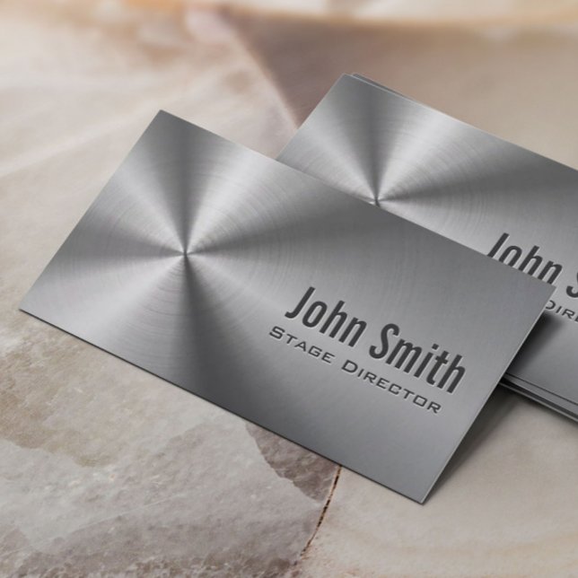 Bühne für rostfreie Stahl Director Business Card Visitenkarte (Von Creator hochgeladen)