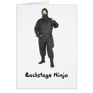 Bühne hinter dem Vorhang Ninja