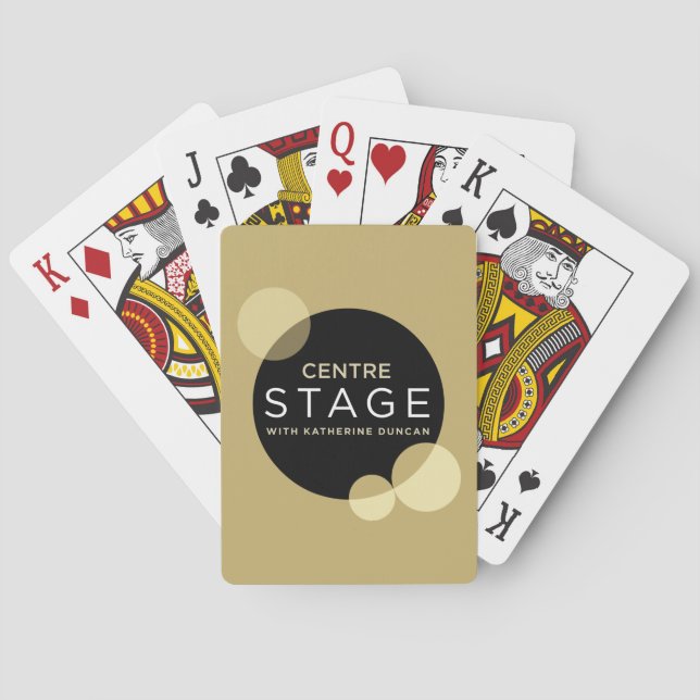 Bühne im Zentrum Spielkarten (Rückseite)