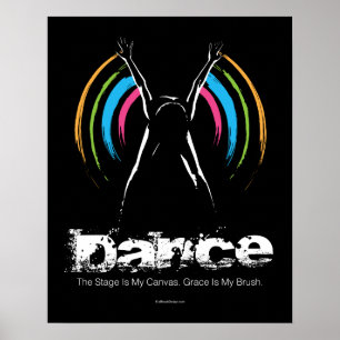 Bühne ist meine Leinwand (Tanz) Poster