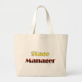 Bühne-Manager (nur Text) Jumbo Stoffbeutel