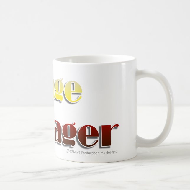Bühne-Manager (nur Text) Kaffeetasse (Rechts)