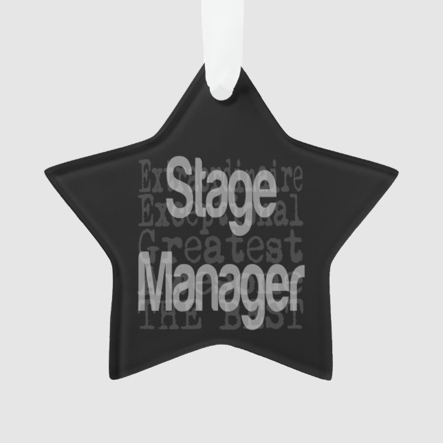 Bühne Manager Ornament (Vorderseite)