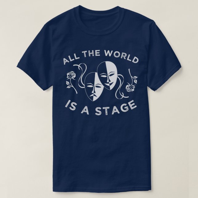 Bühne Play Theater T - Shirt, Schauspiel Drama Mas T-Shirt (Design vorne)