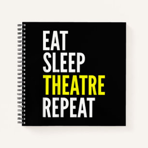 Bühne Schauspielerin Geschenk T - Schlafsack-Schau Notizbuch