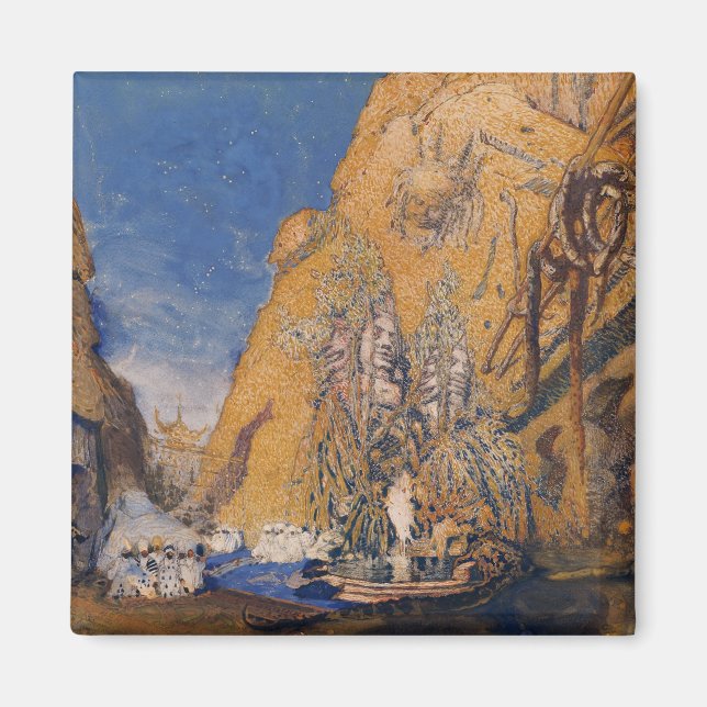 Bühne-Set für das "Dieu Bleu" Magnet (Vorne)