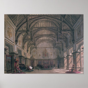 Bühne-Set für Tat III des Spiels 'Henry VIII Poster