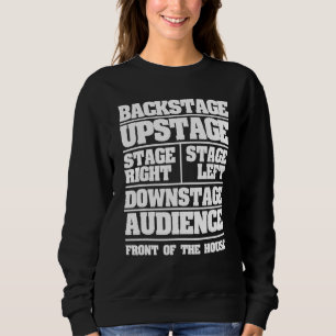 Bühne Theater Oper Anatomie Drama Kunst, Dichtung  Sweatshirt