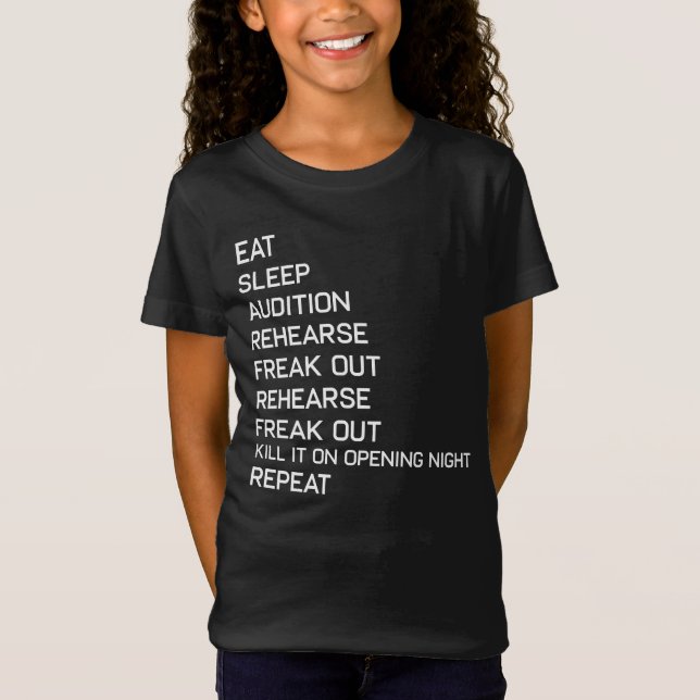 Bühne Verlassen Bühne Direkt am Broadway Theater T-Shirt (Vorderseite)