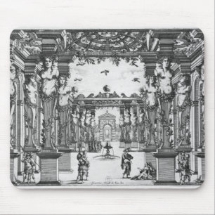 Bühneentwurf durch Giacomo Torelli für 'Mirame Mousepad