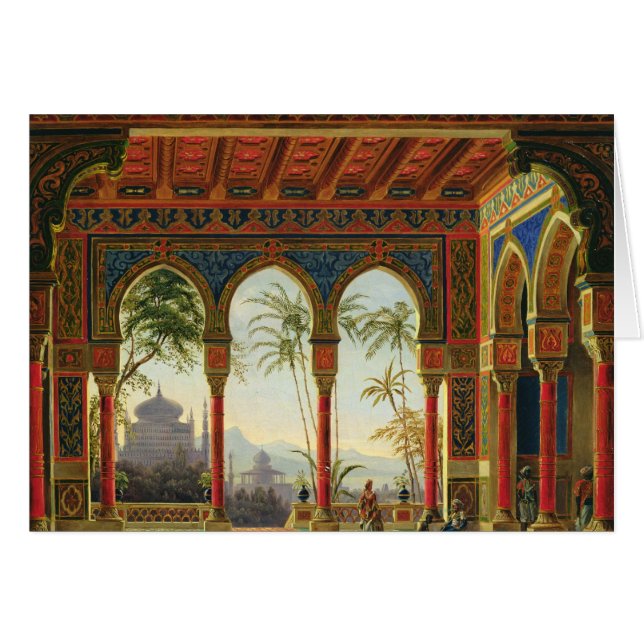 Bühneentwurf für die Oper 'Ruslan und Lyudmila (Vorderseite (Horizontal))